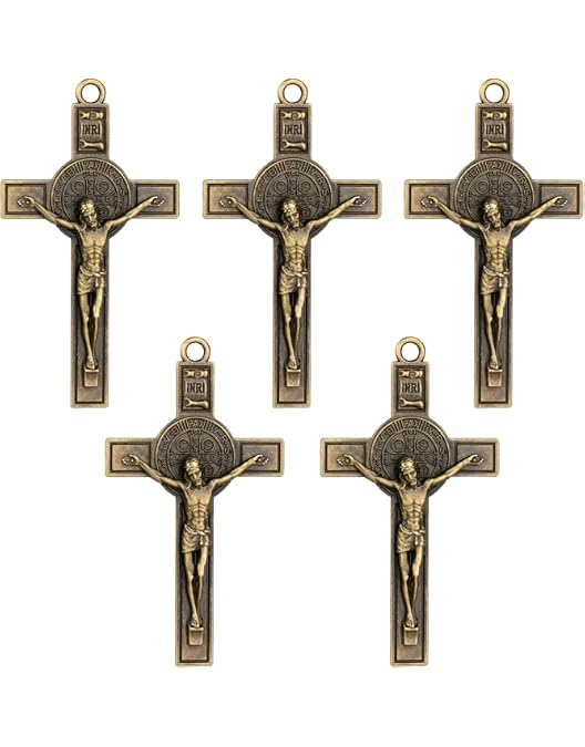 Bulk Pack Of 5 - St Benedict Crucifix Cross For Iceland-986821