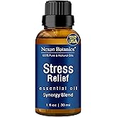 Stress Relief Essential Oil Blend 30 ml - Stress Relief & Calm Essential Oil for Diffusers & Aromatherapy - Promotes Relaxation & Rest - Nexon Botanics
