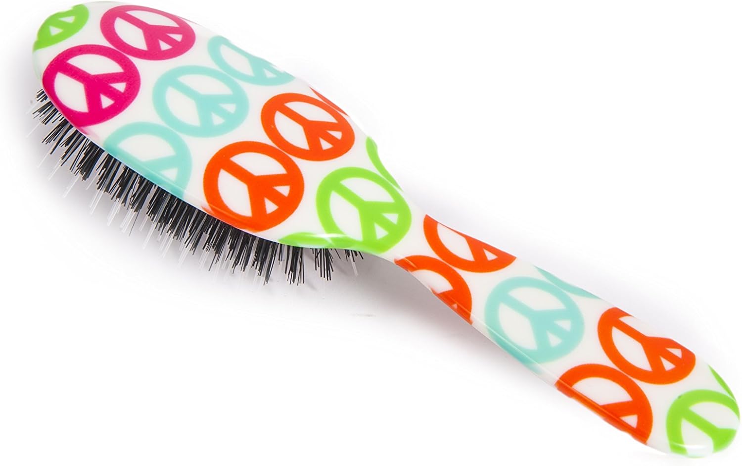Rock & Ruddle Natural Mixed Bristle Hair Brush for Women Kids (Small/Travel Size, 17.5cm)