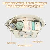 CMANLNYK Baby Changing Bag Light Cloth Nappy Pram Travel Diaper Tote Mum Dad view 5