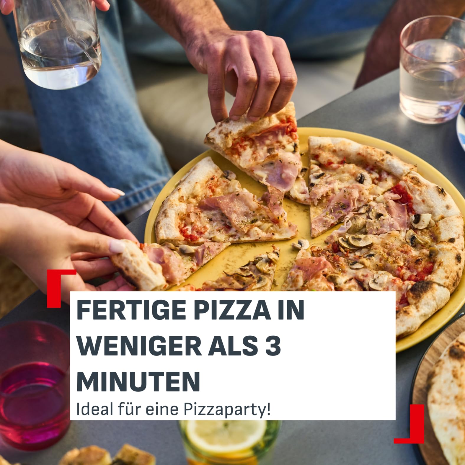 Tefal Pizza Pronto elektrischer Outdoor-Pizzaofen, automatischer Drehstein 5