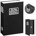 Kasten Book Safe with Key Lock, Dictionary Diversion Safe Storage Box for Cash and Jewelry, Secret Hidden Compartment, 9.5"x 6.2"x 2.2", Black