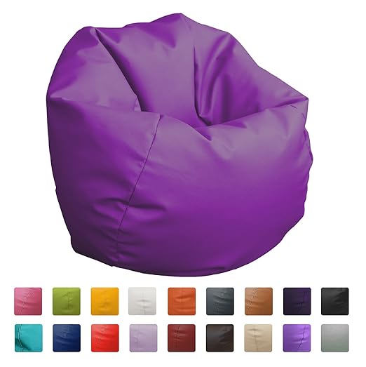 HAPPERS Puff Pelota 60cm diámetro (Lila): Amazon.es: Hogar