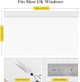 fowong Fly Screens for Windows 130cm x 150cm White Polyester Mesh view 2