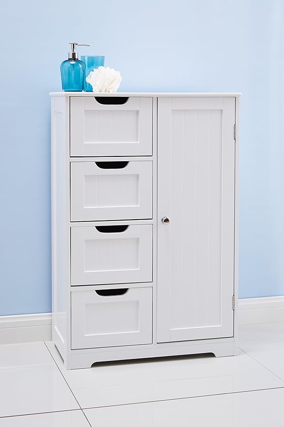Hallway Bathroom Anyroom Portland 82x55x30cm White Wooden Bathroom