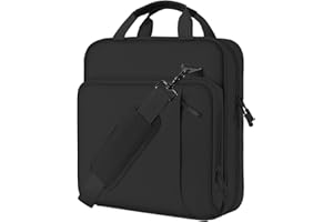 MoKo Zipper Binder, 2 Inch 3 Ring Binder with Zipper, 500 Sheet Capacity Zip Up Binders with Shoulder Strap Handle, Multi-Pocket Zip Up Binders for Middle School Student, Black