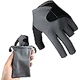 hssopa Billiards Glove, Snooker Cue Sports Gloves Anti-Slip Design, Quick-Dry Breathable Billiard Pool Gloves, 3 Finger Billiard Gloves Classic Size for Men and Women