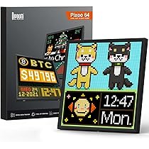 ULANZI TC001 Smart Pixel Clock - Contador de mídias sociais