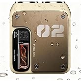 Mini Electric Shaver for Men, IPX7 Waterproof Rotary Dual Ring Shaver, 9000RPM USB-C Rechargeable Portable Travel Shaver, Wet/Dry Cordless Electric Razor for Face and Head (Brown)