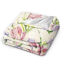 Jbofyee Spring Summer Flowers Throw Blankets All