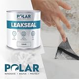 Polar Leak Seal Paint 1L White Waterproof Roof Sealant - Easy One Coat view 3