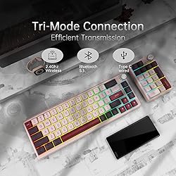 K68 Pro Gaming Keyboard, Layout Compact Wireless