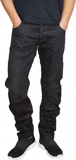 Amazon ジースターロウ G Star Raw ジーンズ 黒 Arc スリム 立体裁断 デニム ユーズド加工 30 ジーンズ 通販