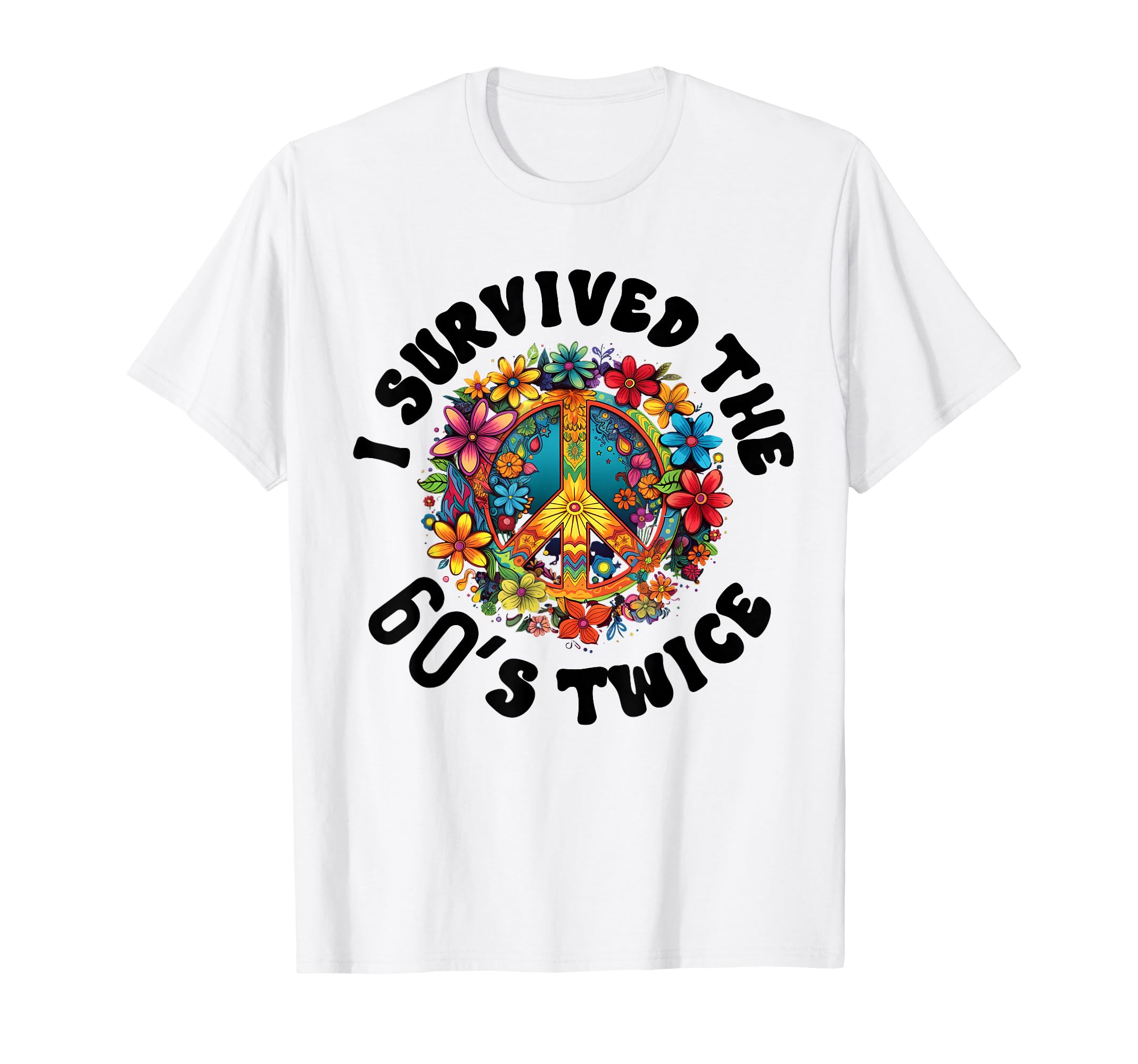 Photo 1 of (PINK) I Survived The 60s Sixties Twice 70th Birthday 60th Funny T-Shirt SIZE SMALL PINK