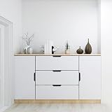 Malimali 10 Pack Matte Black 120mm Kitchen Cupboard Handles 96mm Centers view 5