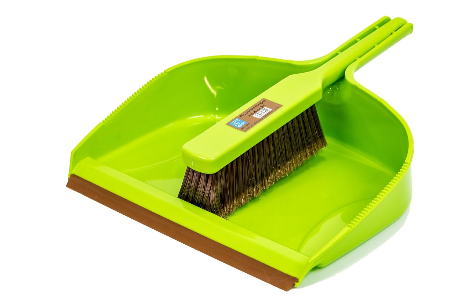 Deluxe Garden Dustpan and Brush Set Large Heavy Duty Shovel Pan Medium