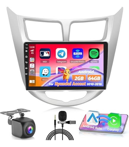Apple Car Play 9" Android Car Stereo For 2015-2017 Hyundai Sonata - Wireless CarPlay & Android Auto, 2 64GB, GPS, Backup Camera GPS Navigation Car Stereo With Backup Camera