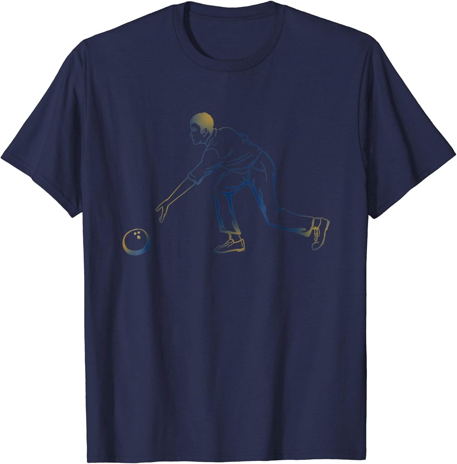 Bowling sport T shirt Tshirt tees Male 2XL Royal Blue Amazon.co.uk
