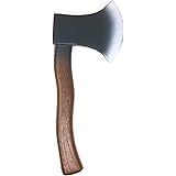Skeleteen Lumberjack Costume Prop Toy - Wood Look Hatchet Axe Props for Party - 1 Piece