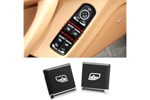 Jaronx 2PCS Driver Side Window Switch Buttons Compatible with Porsche Cayenne 2011-2018,for Panamera 2011-2016, for Macan 2015-2022, Power Window Switch Button Replacements