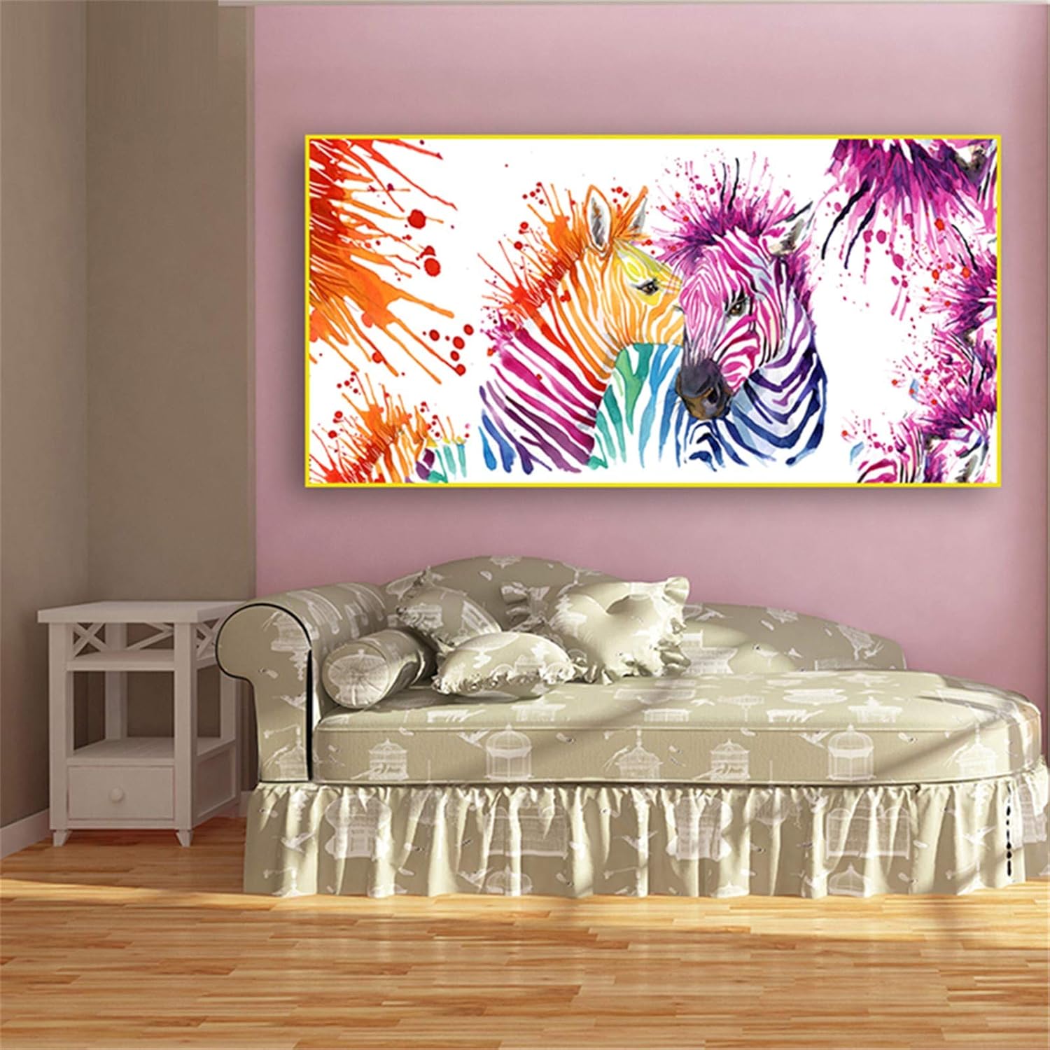 Diamond Painting Kits complets Grande Aquarelle colorée DIY peinture diamant 5D broderie adultes