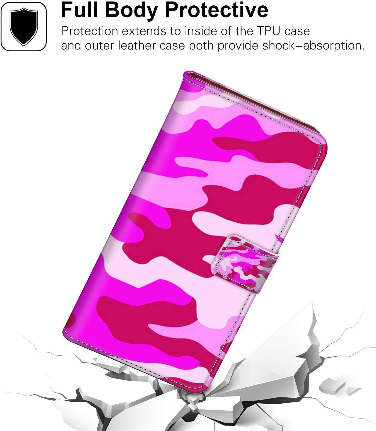 Amazon Com Wallet Case With Card Holder For Samsung Galaxy S9