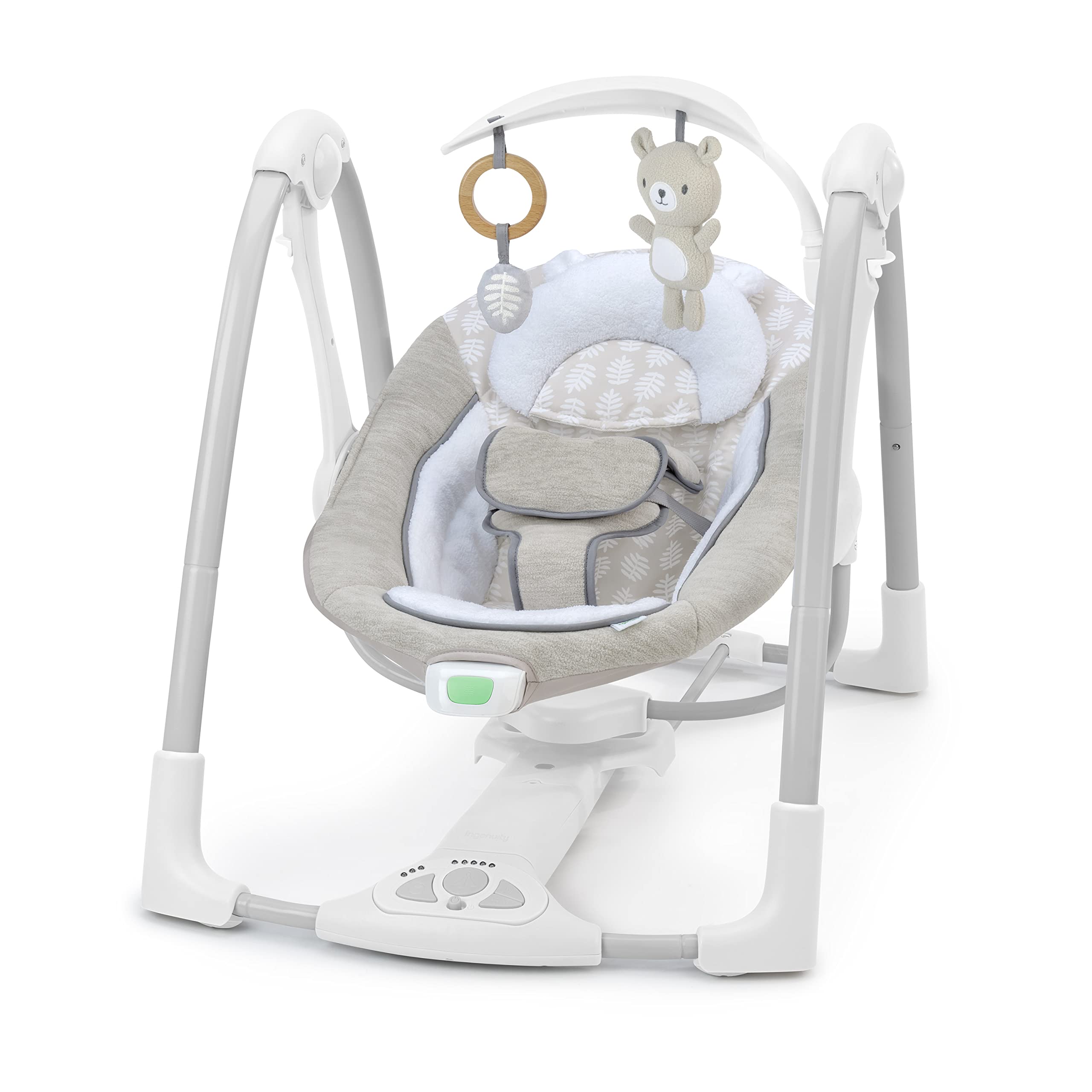 Photo 1 of Ingenuity ConvertMe Swing-2-Seat, 5 Swing Modes, Vibrations, Music, USB PowerAdapt Cord,-Toy Bar - Wynn