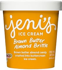 Jeni's Splendid Ice Creams Brown Butter Almond Brittle Ice Cream, 16 oz (Frozen)