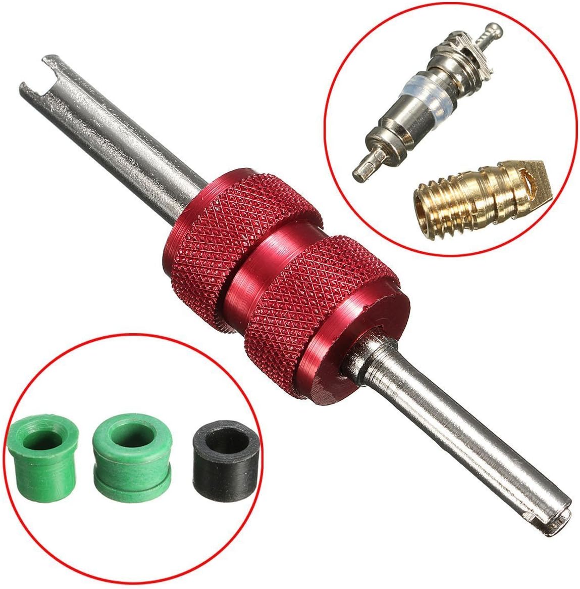 Auto A/C Air Conditioning Valve Core Tool Remover Installer Assortment