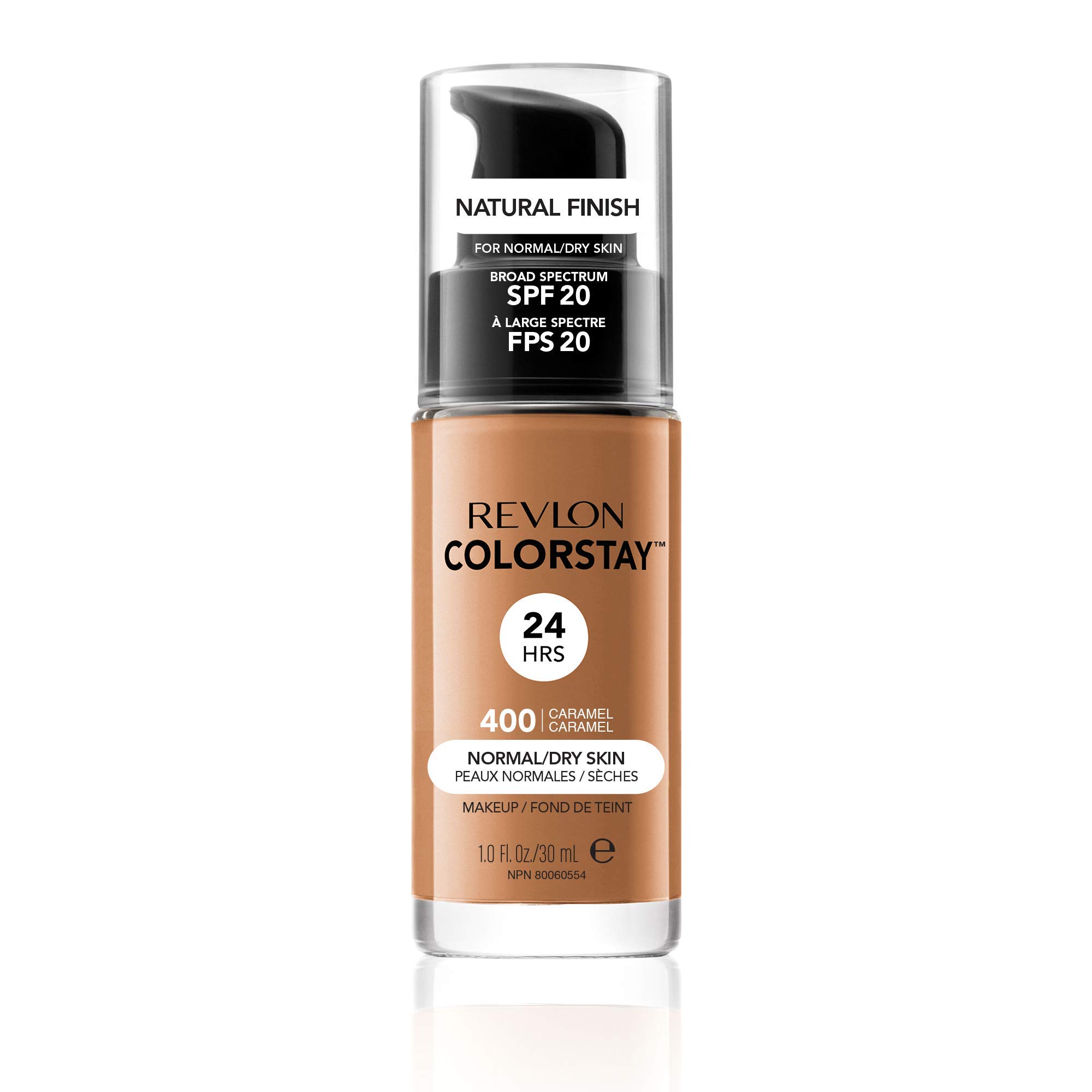 Revlon ColorStay Liquid Foundation Makeup for Normal/Dry Skin SPF 20, Longwear with Medium-Full Coverage & Natural Finish, Oil Free, (220), 30ml