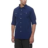 Little Donkey Andy Men's Stretch Quick Dry UPF50+ Long Sleeve Shirt for Hiking, Travel, Camping