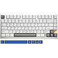 YUNZII AL75 Wireless Mechanical Gaming Keyboard,Full Aluminum CNC,75% Layout,BT/2.4G/Wired,Hot Swap,Creamy Switches,TKL Gasket,RGB Backlight,Programmable for Mac/Win (Silver, Blue Grey Switch)