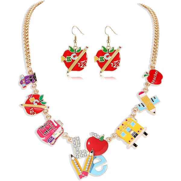 Funny Teacher Student Dangle Earrings - Colorful Tassel Back-to-School Jewelry For Women, Teacher Appreciation Gift - View #4