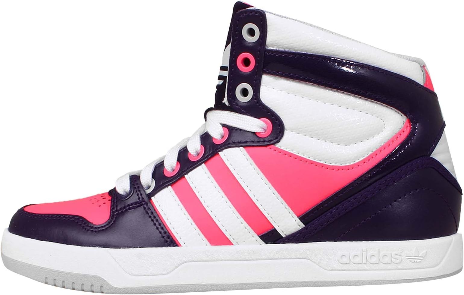 Adidas Women's Court Attitude W, PURPLE/WHITE/PINK, 7 US