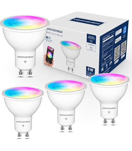 Ampoule LED Intelligente FRANKEVER GU10 RGBCW - Compatible Alexa Google Home | Sans Hub Requis