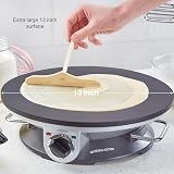 Andrew James Crepe Maker 13 Inch Electric Pancake Griddle 1200W 250°C view 5