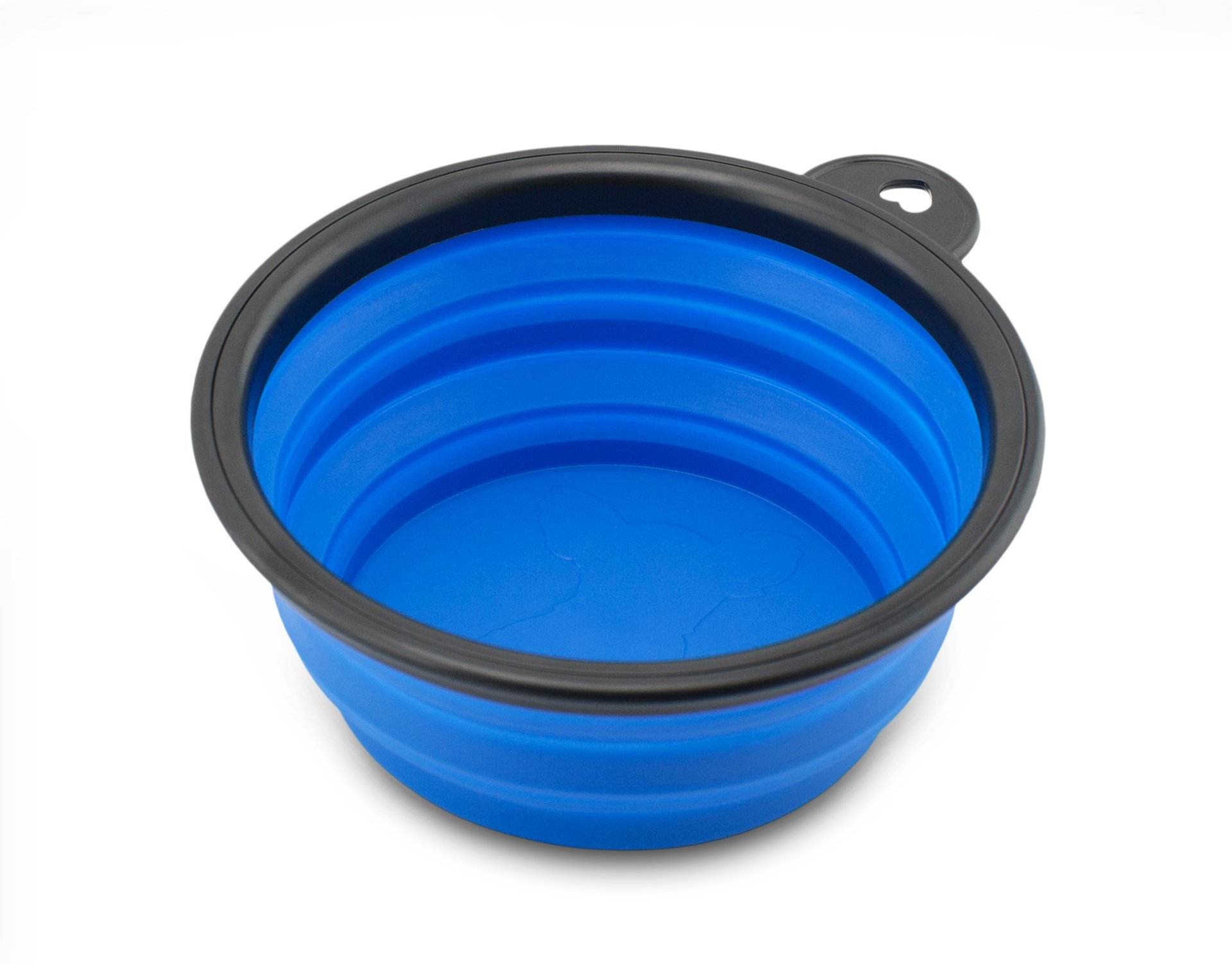 Travel Bowl of the brand PRECORN Dogs Cats Pet feeding dish foldable bowl drinking bowl water bowl in the colour blue