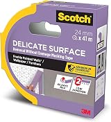 ScotchBlue Delicate Surface Tape 24mm x 41m Low Tack Painter's Tape for Sharp view 3