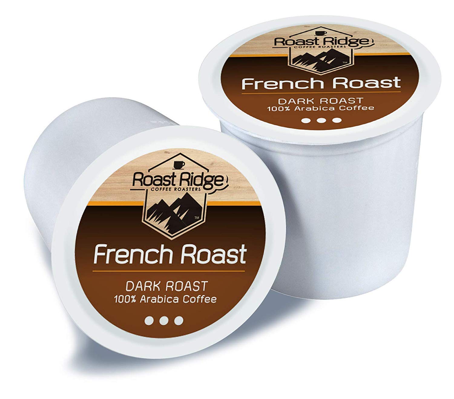 Roast Ridge Coffee Roasters French Roast Single Cup Coffee 100 Count Hot Beverage Cups, Compatible with Most Single-Serve Brewing Systems that Accept K-Cups, Including Keurig 2.4