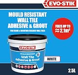 EVO-STIK Mould Resistant Wall Tile Adhesive & Grout White 2.5L 2-in-1 view 2