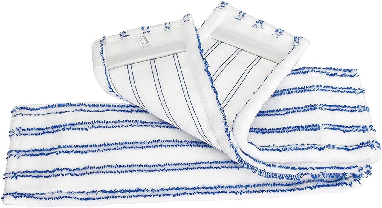 3X Microfaser Wischbezüge mit Abrasiv-Streifen – Profi Ersatz-Bezüge für 40 cm Mopphalter – Wischmopp Ersatzbezug ideal für Parkett, Laminat, Fliesen UVM