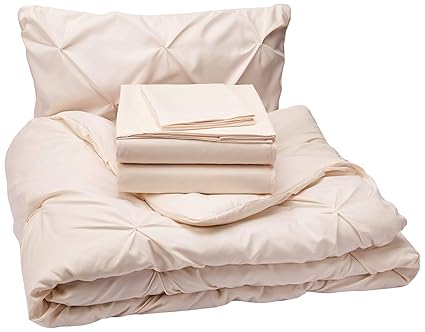 Chic Home Daya Juego De Funda Para Edredon King 4 Piezas Beige