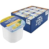 Thick &amp; Easy IDDSI Level 3 Water, Hint of Lemon, 4 fl oz Cups, 24 Pack | IDDSI Level 3 Ready-to-Drink Thickened Beverage for Swallowing Support, Moderately Thick Honey Consistency