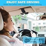 TCJJ Car Visor Sunglasses Holder Leather Magnetic Clip Carbon Fiber view 7