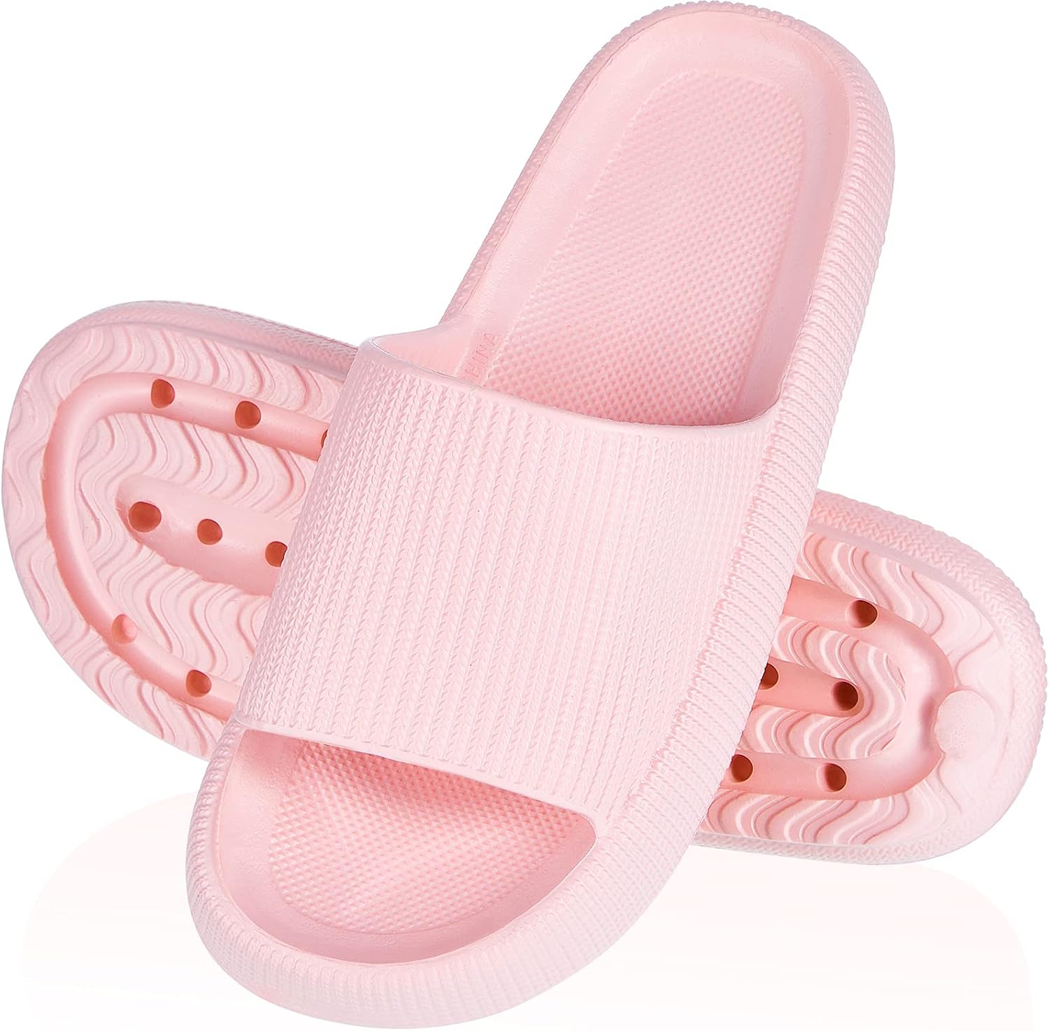 Amazon.com | Jiuguva Shower Shoes Massage Foam Bathroom Non-Slip Thick Sole Slippers Soft Home 
