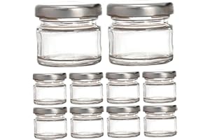 10Pcs Inkwell Sealed Mini Glass Bottles 25ml Clear Ink Bottle Containers with Screw Lids for Oblique Nib Holder Stand Empty D