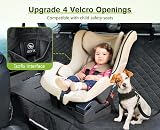 Pecute Dog Car Seat Cover 146x136 cm with Viewing Window & Side Flaps view 3