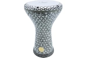 New! Gawharet El Fan Classic 17" Mother of Pearl Darbuka Drum Percussion (Magic Zircon)