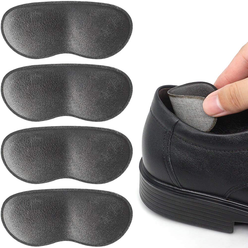 Photo 1 of Dr.Foot Heel Grips for Women and Men, Self-Adhesive Heel Cushion Inserts Prevent Heel Slipping, Improve Shoes Too Big, Rubbing, Blisters, Foot Pain- 2pairs+ Extra 1pair (Grey)