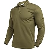 Deyeek Men's Polo Shirts Long Sleeve Golf Polo Shirts for Men Quick Dry UPF 50+ Sun Protection Polos Casual Collared Shirts
